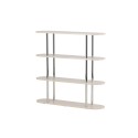 Zino riiul 120x30x116 cm - Hõbedane kroom / MDF lakiga maal