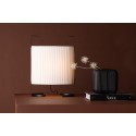 Rennes – väike põrandalamp – must/valge kangas