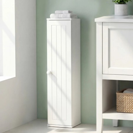 2 vannitoakapi komplekt 3 eemaldatava riiuliga, laius 16cm, wc-kapp, valge