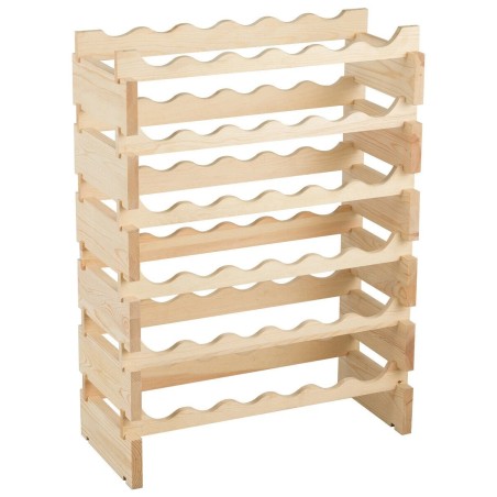 36 pudelit virnastatav puidust modulaarne veiniriiul