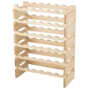 36 pudelit virnastatav puidust modulaarne veiniriiul