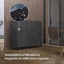 Küttepuude hoidik, 0,33 m³, koos kandekoti ja kattega, metallraam, kandevõime kuni 150 kg, 120 x 36 x 99 cm, must