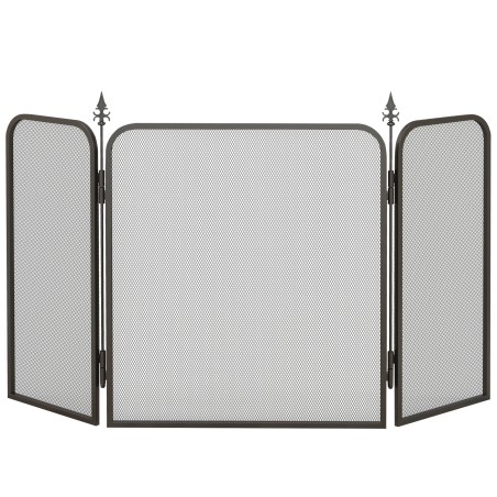 Kokkupandav metallist sädemekaitse kaminale, 96 × 1,3 × 56 cm
