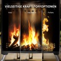 Roostevabast terasest suitsuvaba tulekauss tulehargiga, must, Ø16 × 25 cm
