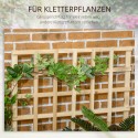 3-tasandiline kõrgpeenar võreseina, puidust raami ja fliisvoodriga