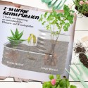 Kahekorruseline metallist kõrgpeenar avatud põhjaga, 120 × 90 × 30 cm, hõbedane