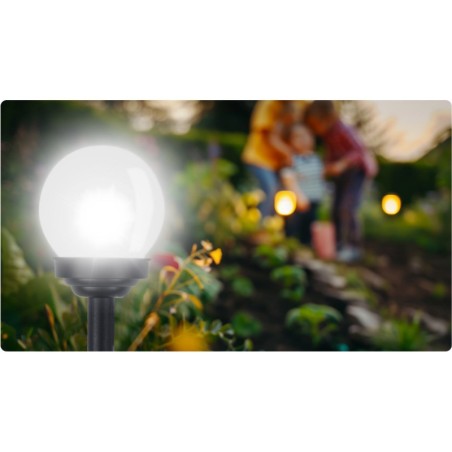 Päikeselamp valge pall 4 tk | FreshDesign.ee