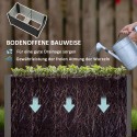 2-osaline sügav metallist kõrgpeenarde komplekt, 120 × 60 × 60 cm, tumehall