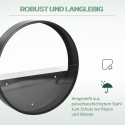 Seinale kinnitatavate istutusnõude komplekt, 3 tk, teras ja akrüül, must