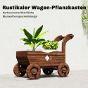 Puidust vankrikujuline kõrgpeenar 4 rattaga 68 × 38 × 52 cm