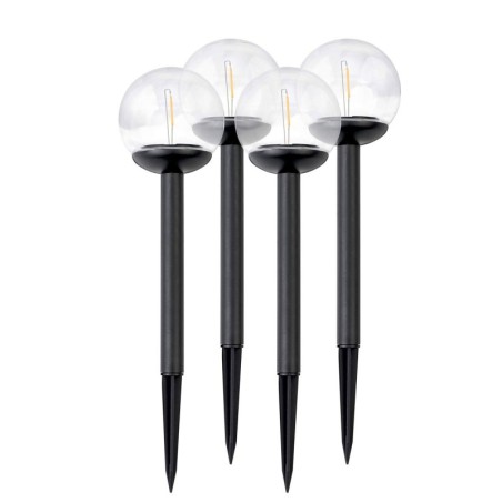 Päikeselamp läbipaistev pall 4 tk