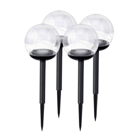 Päikeselamp läbipaistev pall 4 tk