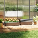 5-osaline plastikust lillepottide komplekt, 59 × 21 × 16 cm, hall