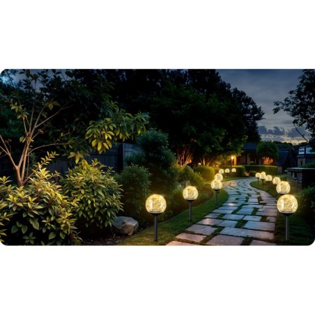 Päikeselamp läbipaistev pall 4 tk | FreshDesign.ee