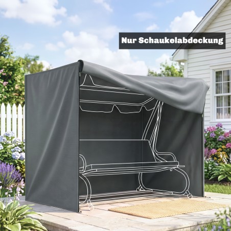Veekindel kate kolmekohalisele aia-kiikdiivanile – Oxford-kangas, 220 x 125 x 172 cm, hall