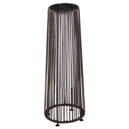 Aiavalgusti, välisvalgusti, päikeseenergial töötav, 8-tunnine tööaeg, automaatrežiim, rotang-imitatsioon, 21,5 x 21,5 x 61 cm