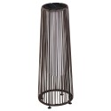 Aiavalgusti, välisvalgusti, päikeseenergial töötav, 8-tunnine tööaeg, automaatrežiim, rotang-imitatsioon, 21,5 x 21,5 x 61 cm