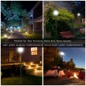 LED-päikeselatern aiapostiga, 30 luumenit, 120 cm, must