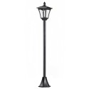LED-päikeseaialatern roostevabast terasest, 160 cm, IP44, must