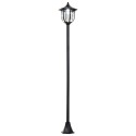 177 cm kõrgune päikesetoitel LED-aialatern, 30/60 lm, must