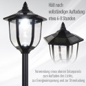 177 cm kõrgune päikesetoitel LED-aialatern, 30/60 lm, must