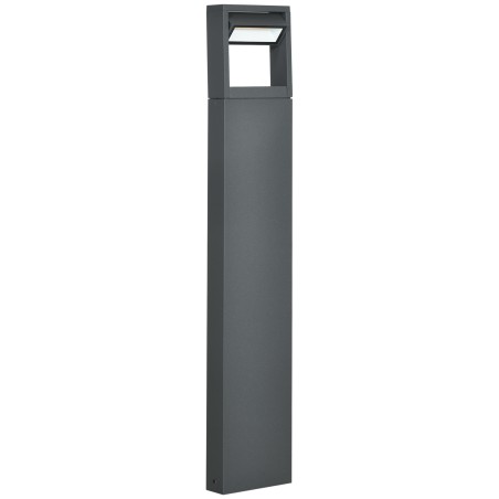 LED-postvalgusti aeda, ilmastikukindel, tumehall, 16 × 5 × 90 cm