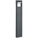 LED-postvalgusti aeda, ilmastikukindel, tumehall, 16 × 5 × 90 cm