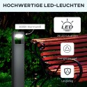 LED-postvalgusti aeda, ilmastikukindel, tumehall, 16 × 5 × 90 cm