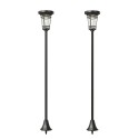 2-osaline päikeseenergial töötavate aiavalgustite komplekt, 180 cm, 2 heledusrežiimi, IP44