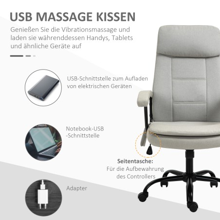Ergonoomiline massaažifunktsiooniga kontoritool, beež
