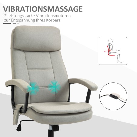 Ergonoomiline massaažifunktsiooniga kontoritool, beež