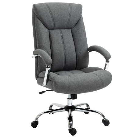 Kiikumisfunktsiooniga kontoritool, ergonoomiline tool, polsterdatud käetoed ja peatugi, reguleeritava kõrgusega pöörlev 