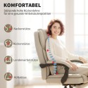 Beez kontoritool: kunstnahast kate, jalatugi, reguleeritav kõrgus, ratastel