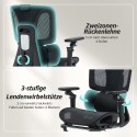 Ergonoomiline kontoritool reguleeritava nimme- ja peatoe ning jalatoega