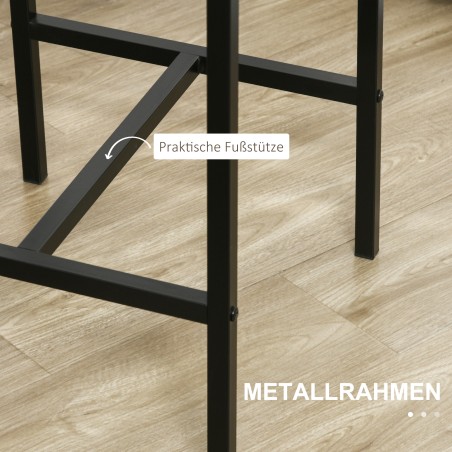 3-osaline baarikomplekt MDF-ist: baarilaud ja 2 tooli, pruun