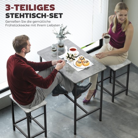 Baarilaua komplekt 2 tooliga, libisemiskindlad jalapadjad, hall