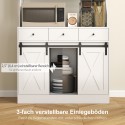 Köögikapp riiulite, uste, sahtlite ja töötasapinnaga, maakodu stiil, reguleeritavad riiulid, puit, valge.