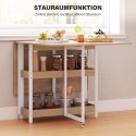 Kokkupandav tööstusliku disainiga söögilaud (mahutab kuni 4 inimest), avatud riiulid, mitmekülgne kasutus