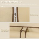 Kangast riidekapp 8 riiuli ja 2 riidepuutoruga, beež