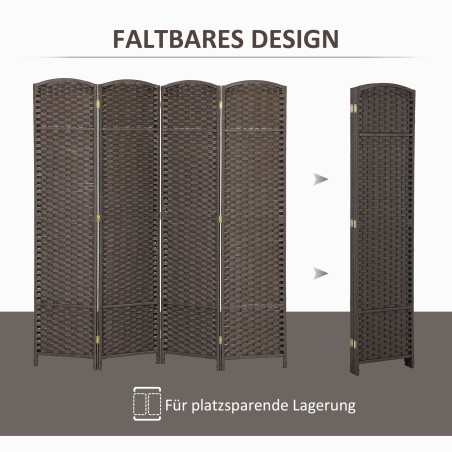 4-osaline kokkupandav ruumijagaja, pruun