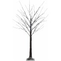 LED-valgustusega kunstkask, 96 jahedat valget mikro-LED-i, 150 cm, pruun