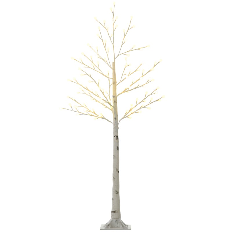 Kunstkask 120 LED-tulega, 3 heledusastet, 150 cm, valge