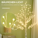 Kunstkask 120 LED-tulega, 3 heledusastet, 150 cm, valge