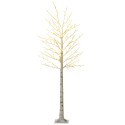 Kunstpuu (kask), 180 LED-tuld, 3 heledusastet, soe valge valgus, realistlik koor, 21,5 x 21,5 x 180 cm