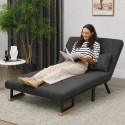 Magamisfunktsiooniga kaheinimese-diivanvoodi, sh 2 patja, Sherpa-stiilis, naturaalne + tumehall + must