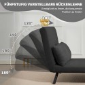Magamisfunktsiooniga kaheinimese-diivanvoodi, sh 2 patja, Sherpa-stiilis, naturaalne + tumehall + must