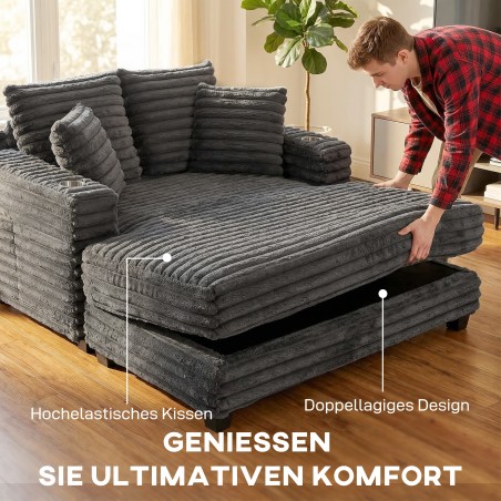 Suur hall kaheistmeline lamamisosaga lahtikäiv diivan (134 x 151 cm) koos topsihoidjaga elutuppa