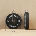 Hantliketaste komplekt, 2 × 20 kg, olümpiastandard, kummist, must