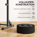 Hantliketaste komplekt, 2 × 20 kg, olümpiastandard, kummist, must