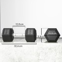 Malmist hantlid rihveldatud käepidemega, 2 × 12,5 kg